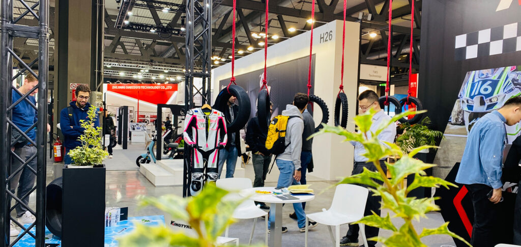 International journalists covering Kingtyre’s new tire launch at Milan EICMA